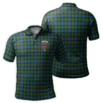 MacLeod of Skye Tartan Men's Polo Shirt with Family Crest