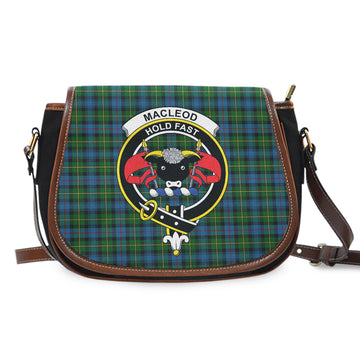 MacLeod of Skye Tartan Saddle Bag with Family Crest