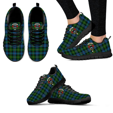 MacLeod of Skye Tartan Sneakers with Family Crest