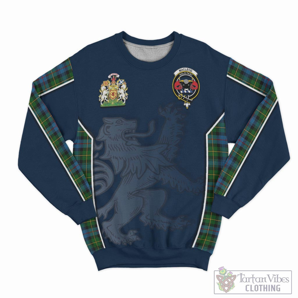 Tartan Vibes Clothing MacLeod of Skye Tartan Sweater with Family Crest and Lion Rampant Vibes Sport Style