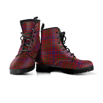 MacLeod Red Tartan Leather Boots
