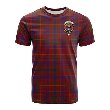 MacLeod Red Tartan T-Shirt with Family Crest