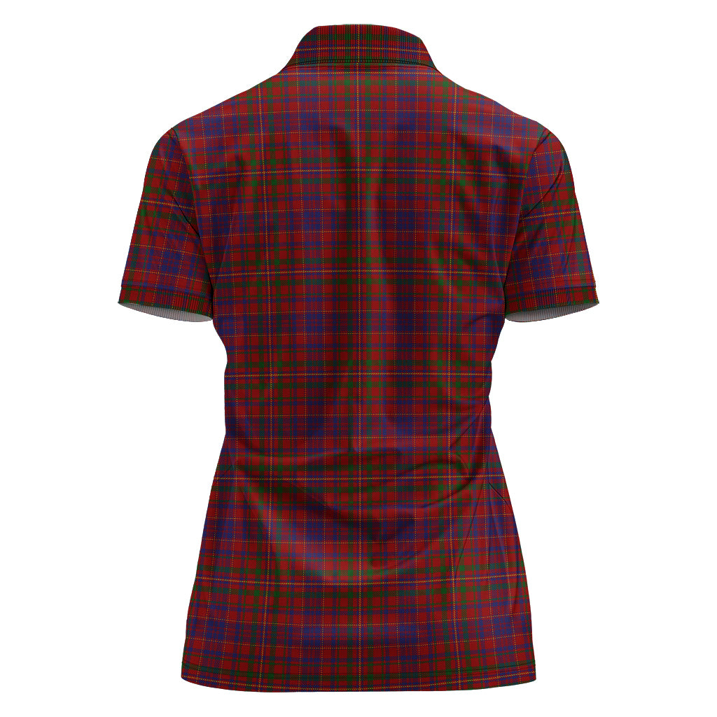 macleod-red-tartan-polo-shirt-with-family-crest-for-women
