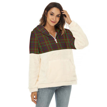 MacMaster (McMaster) Tartan Half Style Women's Borg Fleece Hoodie with Half Zip Female - Tartan Vibes Clothing