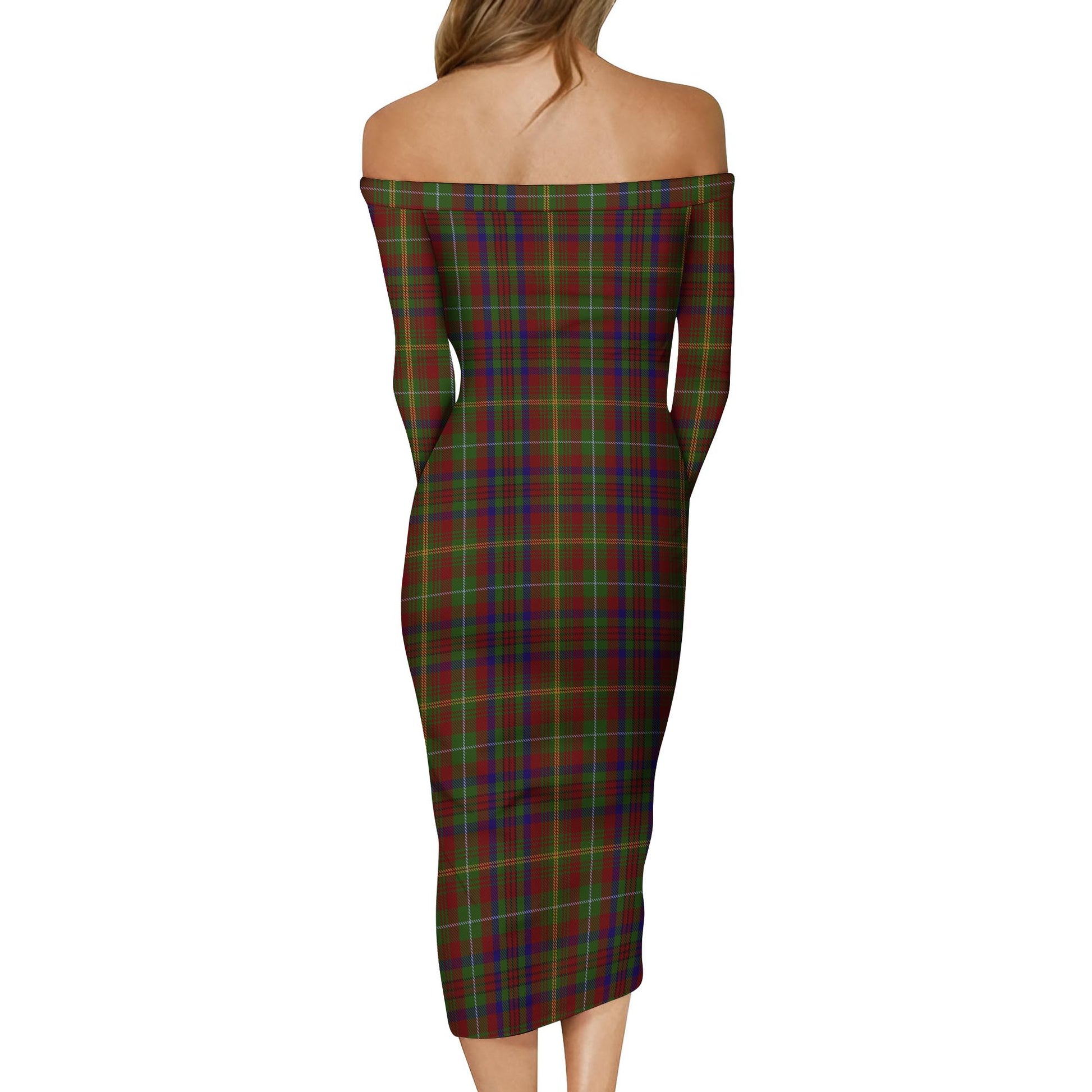 MacMaster (McMaster) Tartan Off Shoulder Lady Dress - Tartan Vibes Clothing