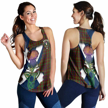 Tartan Vibes Clothing MacMaster (McMaster) Tartan Family Crest Women's Racerback Tanks Scottish Thistle Celtic Inspired