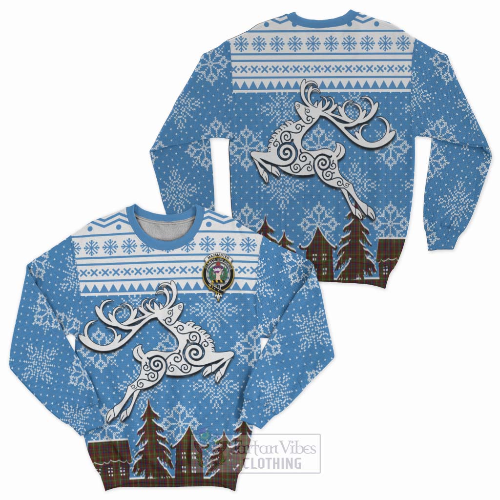 MacMaster (McMaster) Clan Christmas Sweatshirt Celtic Reindeer Style Unisex - Tartan Vibes Clothing