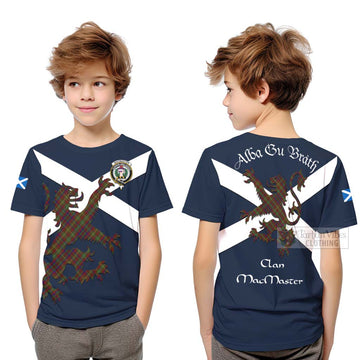 MacMaster (McMaster) Tartan Lion Rampant Kid T-Shirt Proudly Display Your Heritage with Alba Gu Brath and Clan Name Youth XL Size14 - Tartan Vibes Clothing