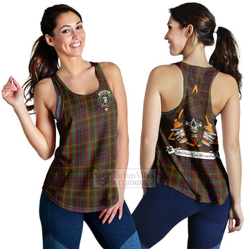 MacMaster (McMaster) Tartan Women's Racerback Tanks with Family Crest and Bearded Skull Holding Bottles of Whiskey 4XL - Tartan Vibes Clothing