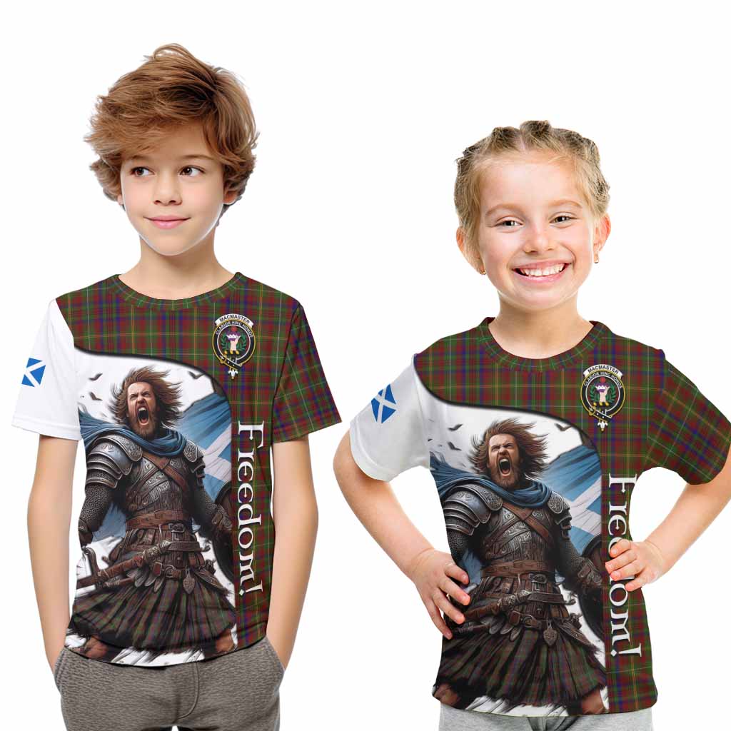 MacMaster (McMaster) Crest Tartan Kid T-Shirt Inspired by the Freedom of Scottish Warrior Youth XL Size14 - Tartan Vibes Clothing