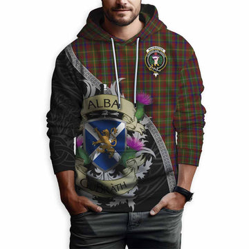 MacMaster (McMaster) Tartan Family Crest Hoodie Lion Rampant Royal Thistle Shield Celtic Inspired Pullover Hoodie - Tartan Vibes Clothing