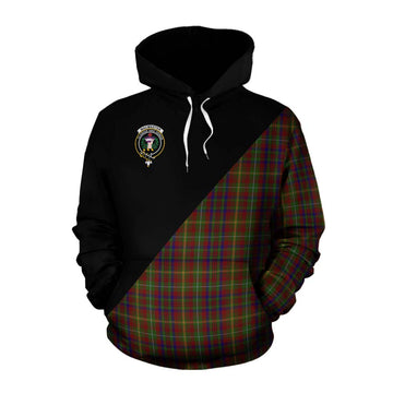 MacMaster (McMaster) Tartan Cotton Hoodie with Family Crest and Military Logo Style Pullover Hoodie XS - Tartan Vibes Clothing