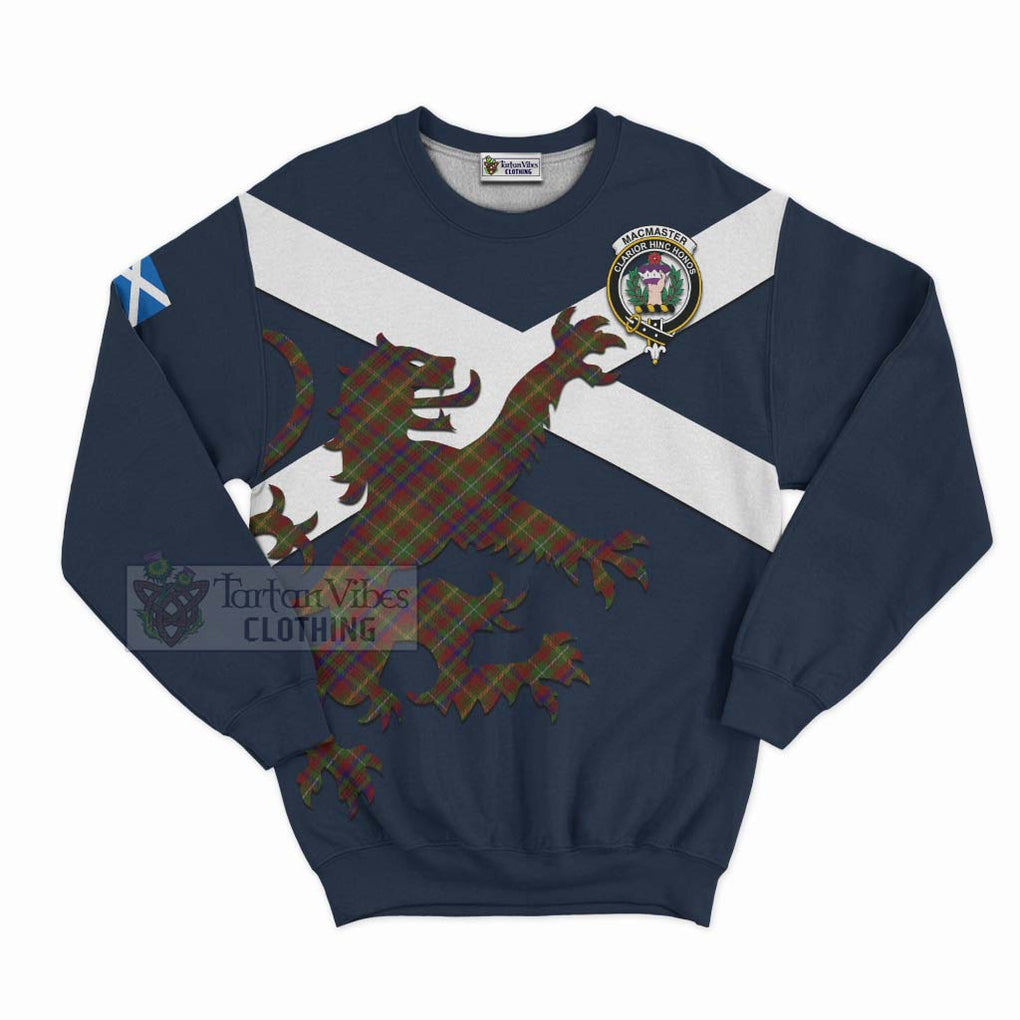 MacMaster (McMaster) Tartan Lion Rampant Sweatshirt Proudly Display Your Heritage with Alba Gu Brath and Clan Name Unisex - Tartan Vibes Clothing