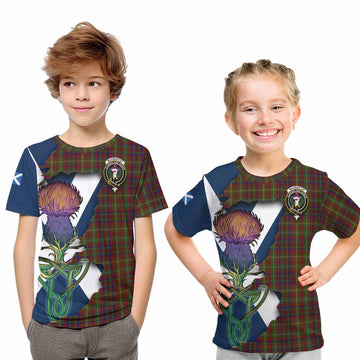 Tartan Vibes Clothing MacMaster (McMaster) Tartan Family Crest Kid T-Shirt Scottish Thistle Celtic Inspired