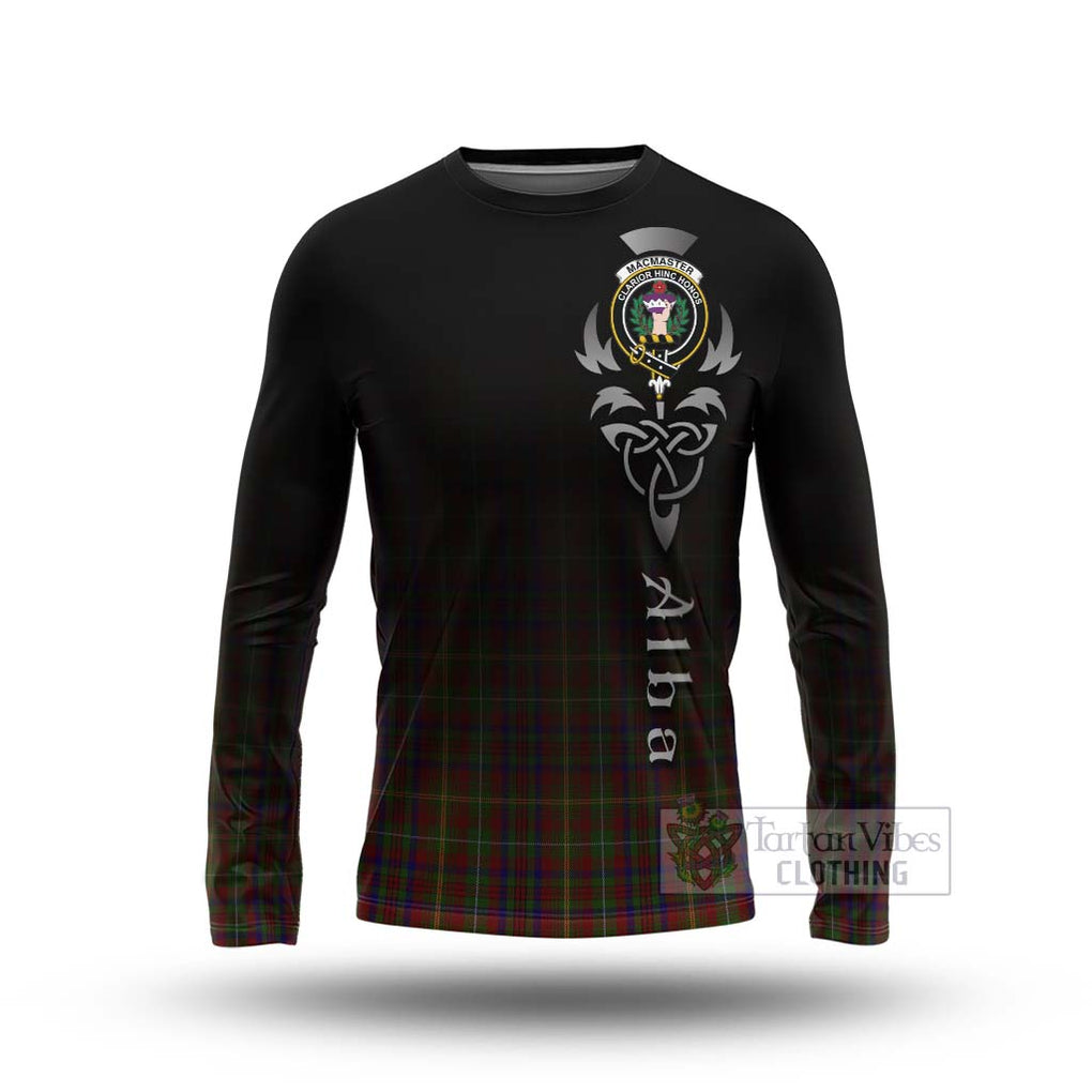 MacMaster (McMaster) Tartan Long Sleeve T-Shirt Featuring Alba Gu Brath Family Crest Celtic Inspired Unisex - Tartan Vibes Clothing