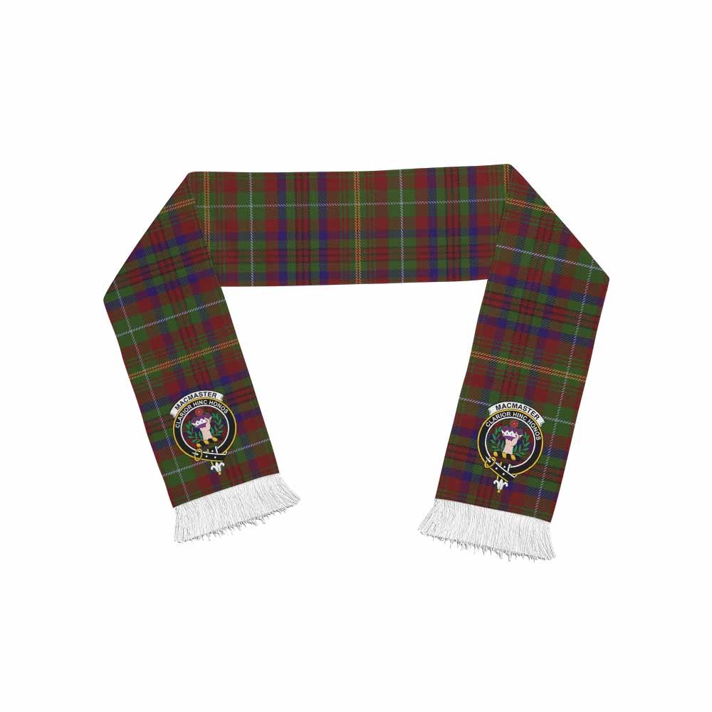 Tartan Vibes Clothing MacMaster (McMaster) Tartan Ruffneck Scarf with Family Crest