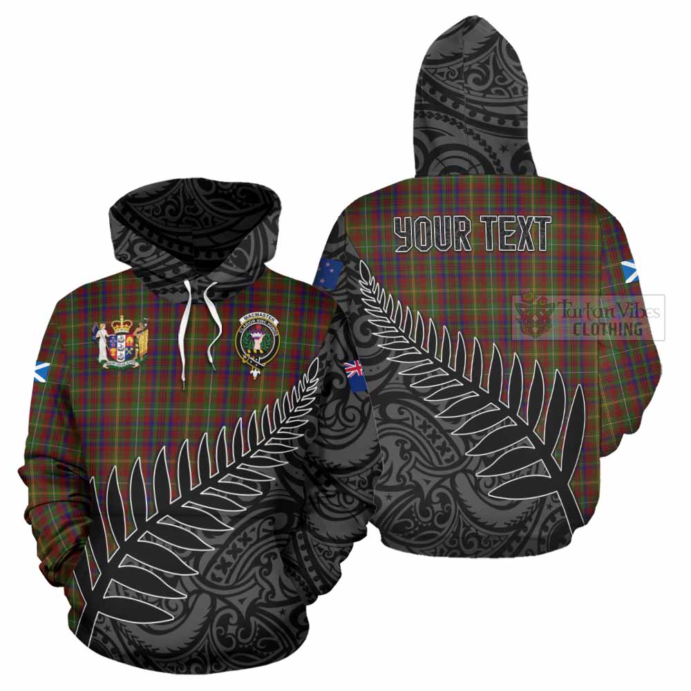 MacMaster (McMaster) Crest Tartan Hoodie with New Zealand Silver Fern Half Style Zip Hoodie - Tartan Vibes Clothing