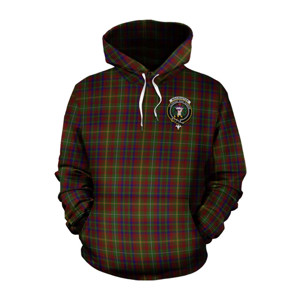 MacMaster (McMaster) Tartan Cotton Hoodie with Family Crest Celtic Skull Style Pullover Hoodie XS - Tartan Vibes Clothing
