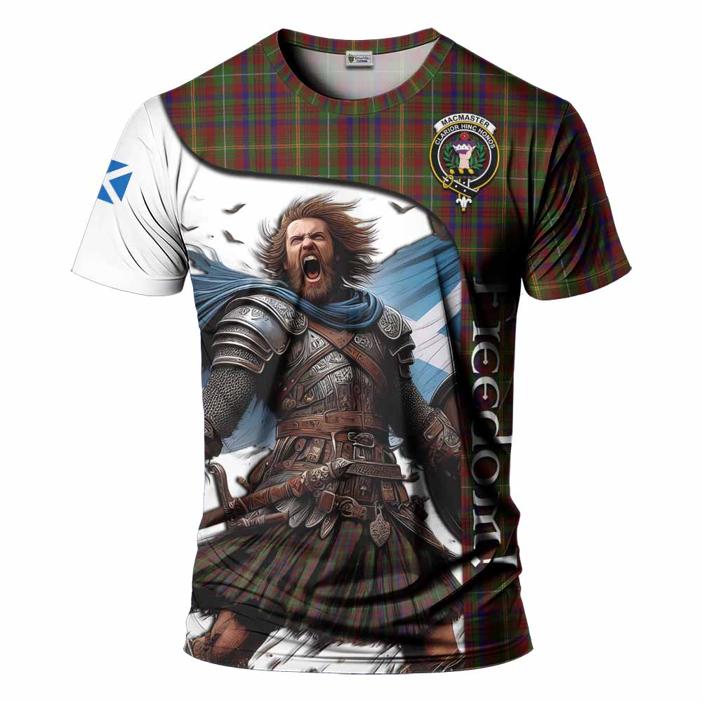 MacMaster (McMaster) Crest Tartan T-Shirt Inspired by the Freedom of Scottish Warrior Kid's Shirt - Tartan Vibes Clothing