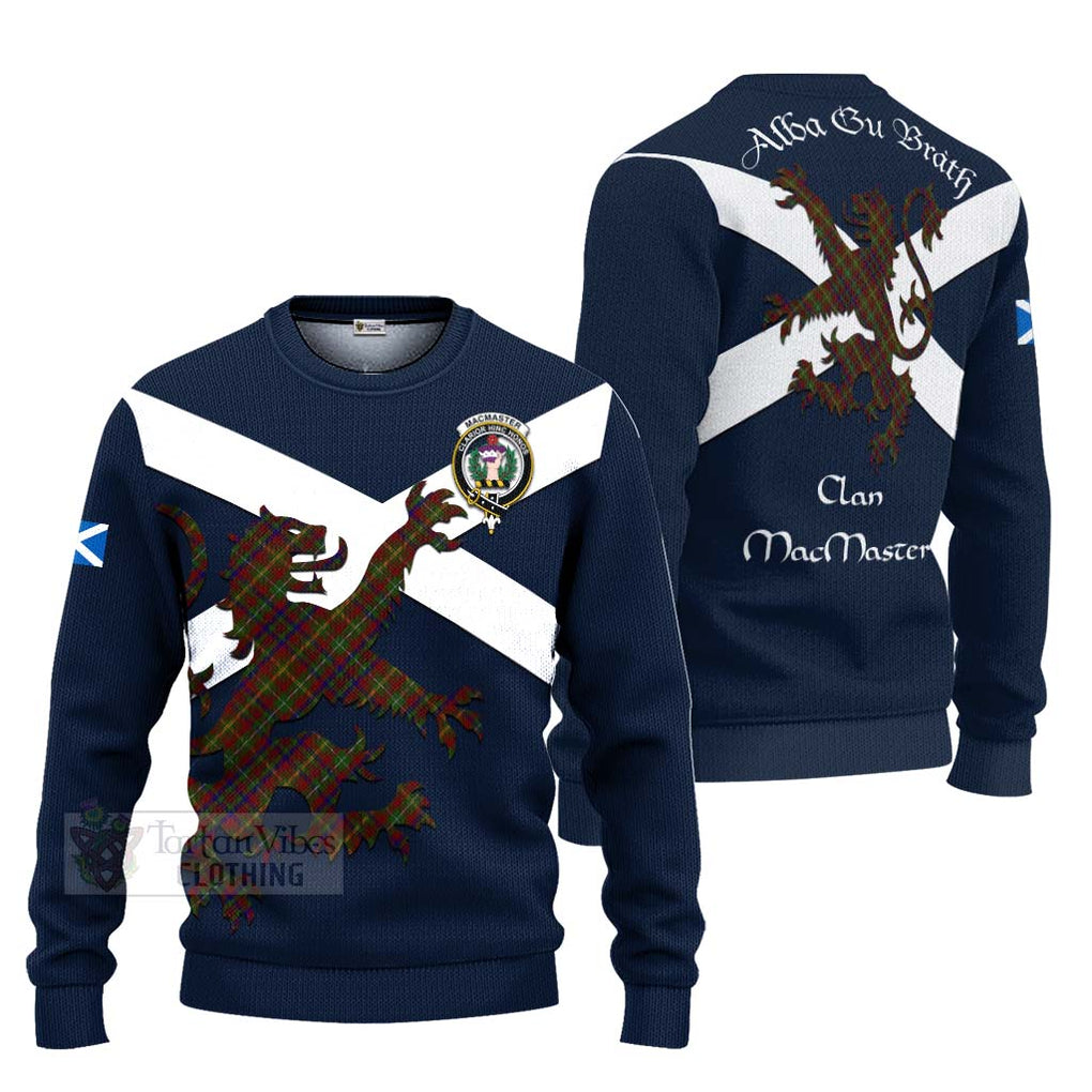 MacMaster (McMaster) Tartan Lion Rampant Ugly Sweater Proudly Display Your Heritage with Alba Gu Brath and Clan Name Unisex - Tartan Vibes Clothing