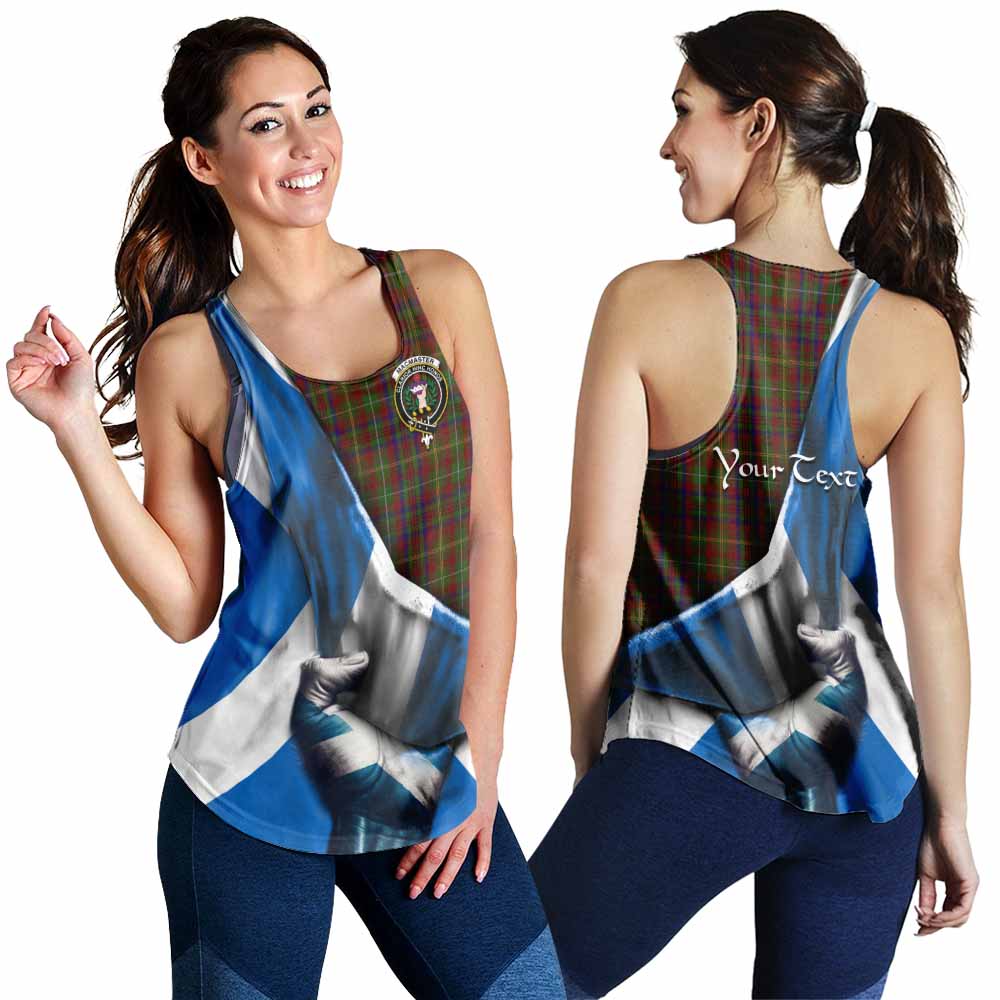 MacMaster (McMaster) Tartan Women's Racerback Tanks with Family Crest Scotland Patriotic Style 4XL - Tartan Vibes Clothing