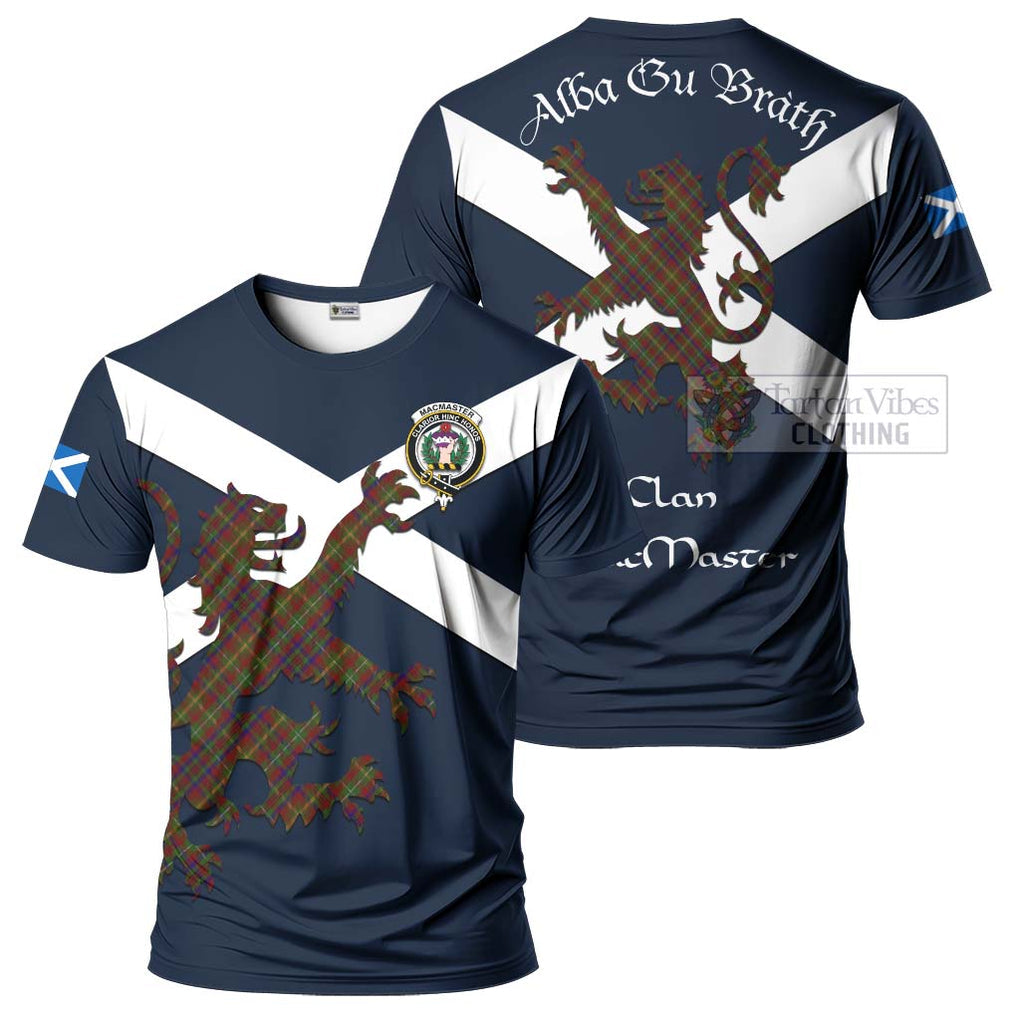 MacMaster (McMaster) Tartan Lion Rampant T-Shirt Proudly Display Your Heritage with Alba Gu Brath and Clan Name Kid's Shirt - Tartan Vibes Clothing