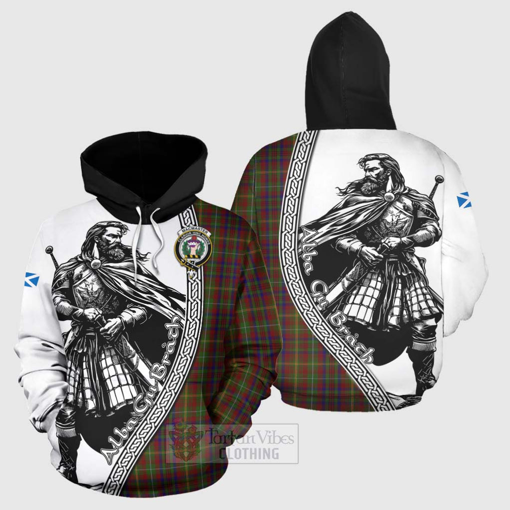 MacMaster (McMaster) Tartan Clan Crest Hoodie with Highlander Warrior Celtic Style Zip Hoodie - Tartan Vibes Clothing