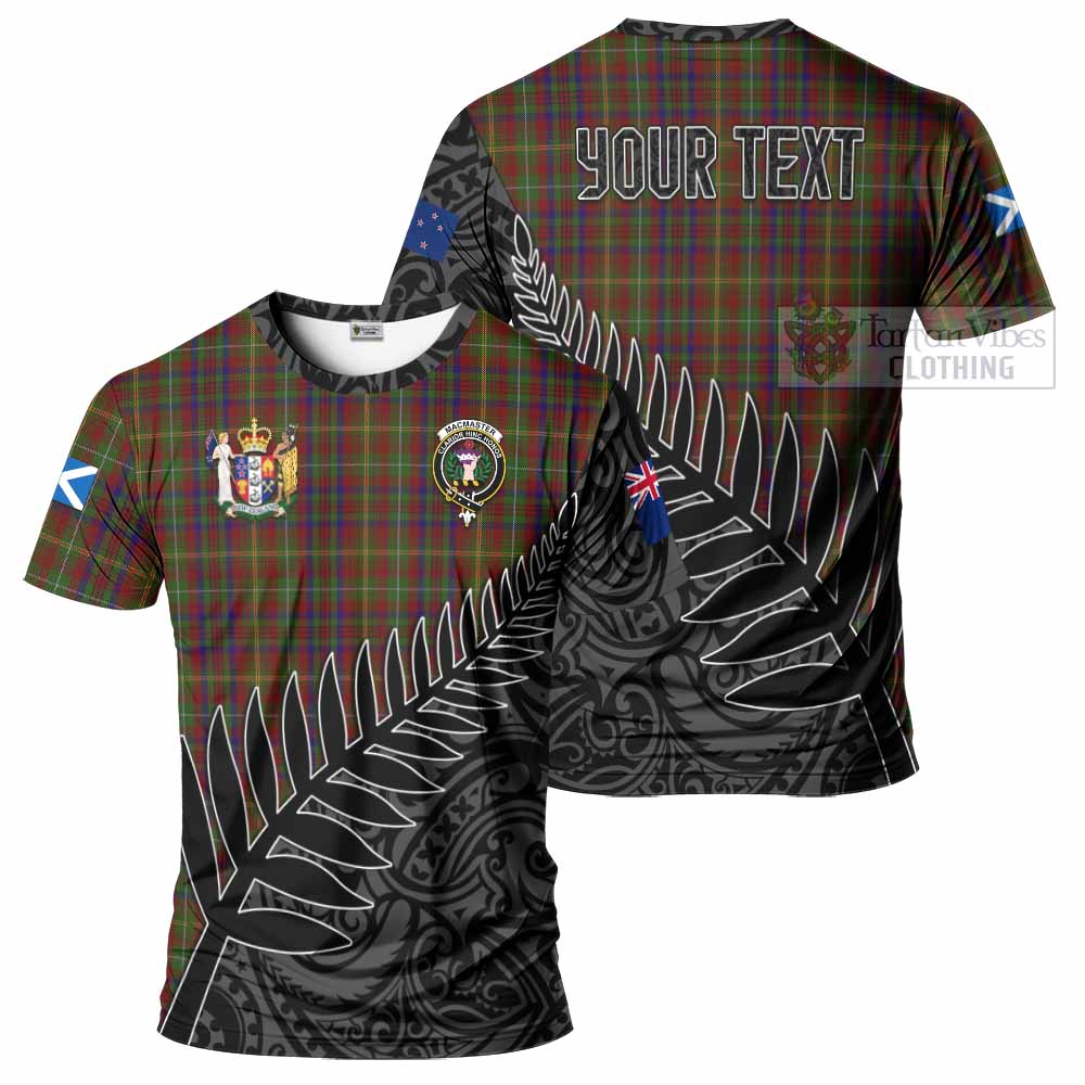 MacMaster (McMaster) Crest Tartan T-Shirt with New Zealand Silver Fern Half Style Kid's Shirt - Tartan Vibes Clothing