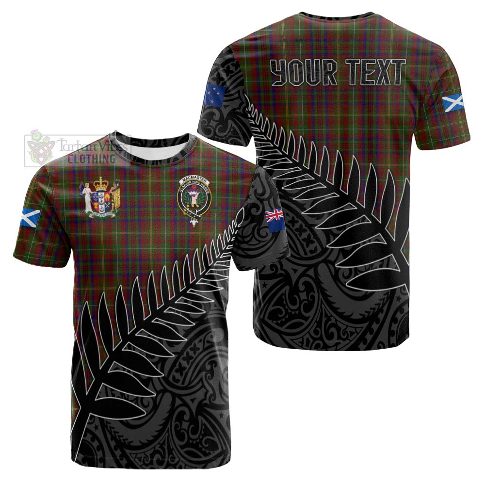 MacMaster (McMaster) Crest Tartan Cotton T-shirt with New Zealand Silver Fern Half Style Kid's Shirt - Tartan Vibes Clothing