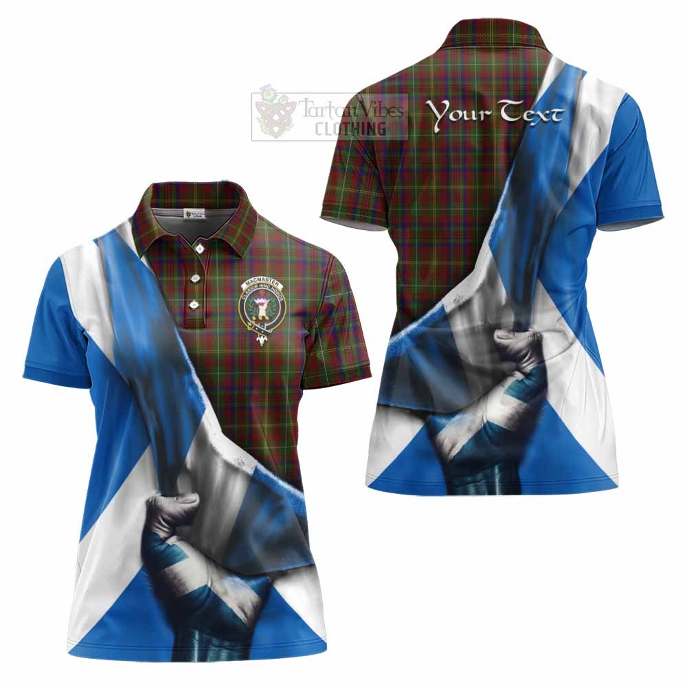 MacMaster (McMaster) Tartan Women's Polo Shirt with Family Crest Scotland Patriotic Style - Tartan Vibes Clothing