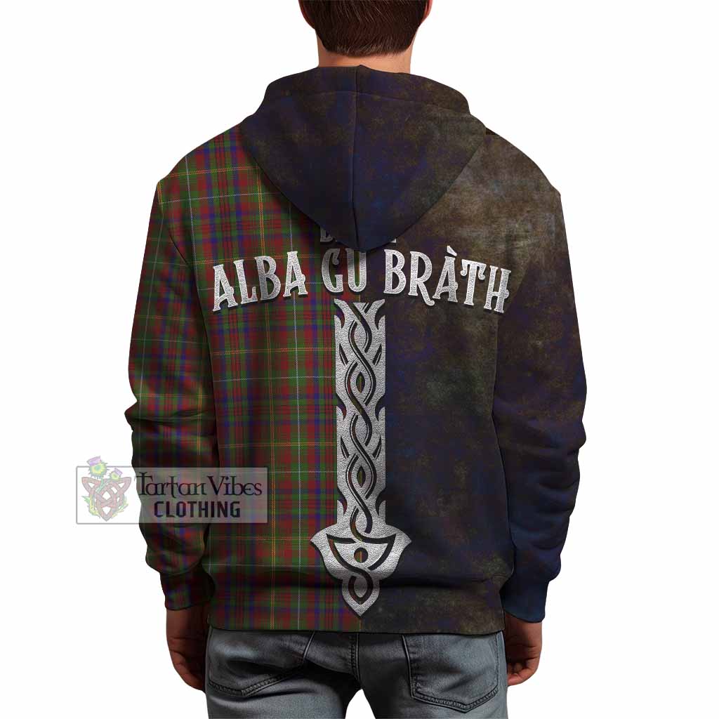 Tartan Vibes Clothing MacMaster (McMaster) Tartan Family Crest Hoodie Alba Gu Brath Be Brave Lion Ancient Style