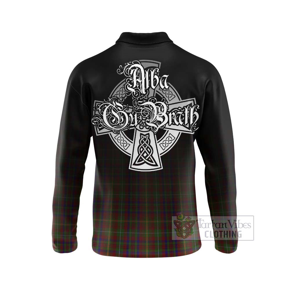 MacMaster (McMaster) Tartan Long Sleeve Polo Shirt Featuring Alba Gu Brath Family Crest Celtic Inspired - Tartan Vibes Clothing