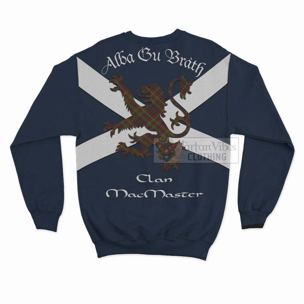 MacMaster (McMaster) Tartan Lion Rampant Sweatshirt Proudly Display Your Heritage with Alba Gu Brath and Clan Name - Tartan Vibes Clothing