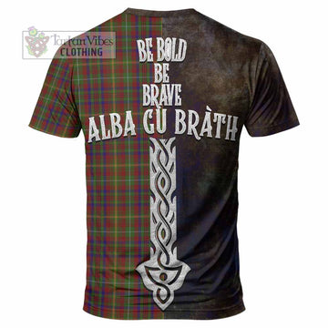 MacMaster (McMaster) Tartan Family Crest T-Shirt Alba Gu Brath Be Brave Lion Ancient Style