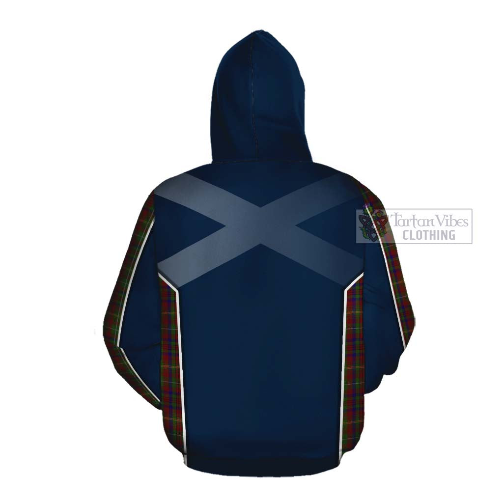 MacMaster (McMaster) Tartan Cotton Hoodie with Family Crest and Scottish Thistle Vibes Sport Style Pullover Hoodie - Tartan Vibes Clothing