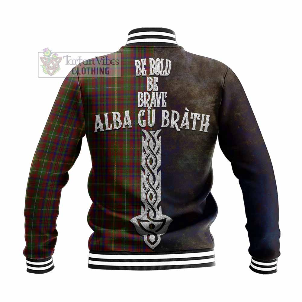 MacMaster (McMaster) Tartan Family Crest Baseball Jacket Alba Gu Brath Be Brave Lion Ancient Style - Tartan Vibes Clothing