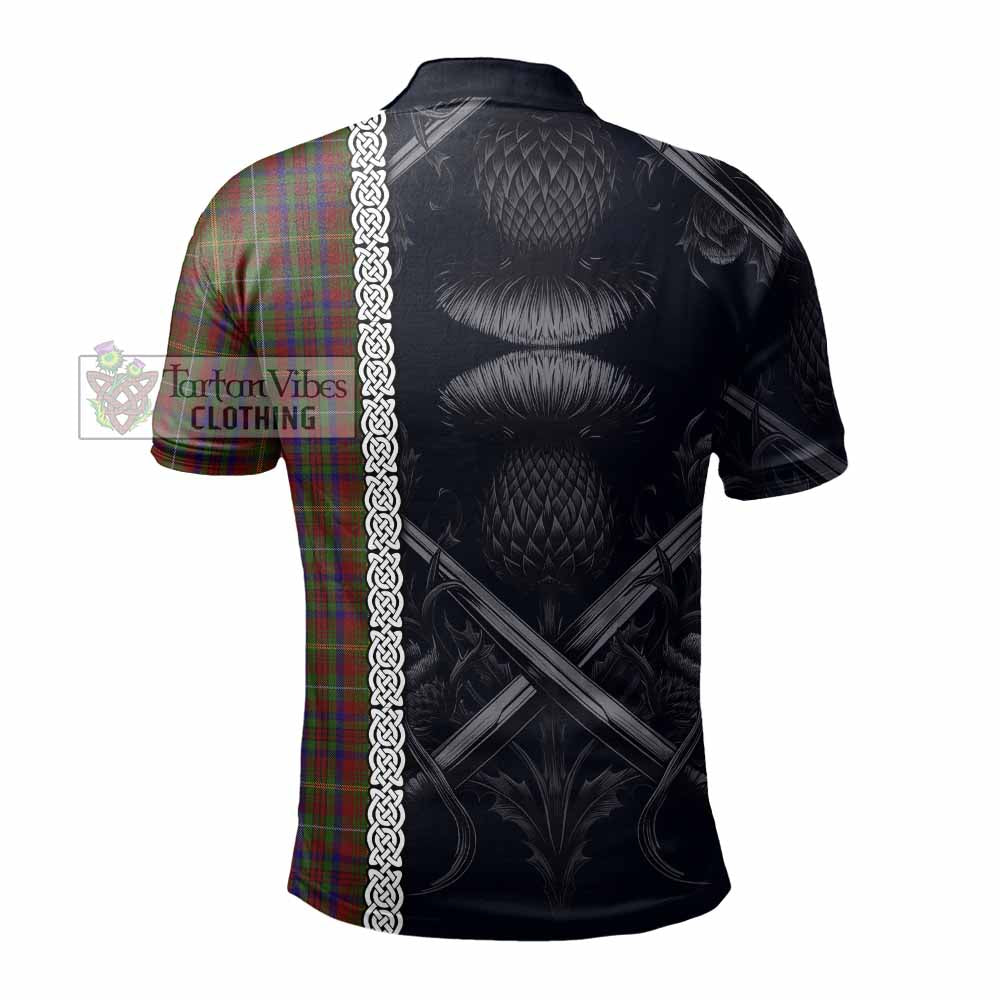 MacMaster (McMaster) Tartan Polo Shirt with Family Crest Cross Sword Thistle Celtic Vibes - Tartan Vibes Clothing
