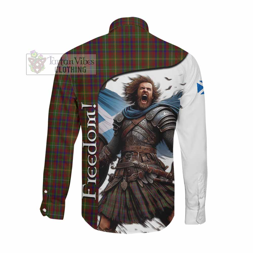 MacMaster (McMaster) Crest Tartan Long Sleeve Button Shirt Inspired by the Freedom of Scottish Warrior Men's Shirt - Tartan Vibes Clothing