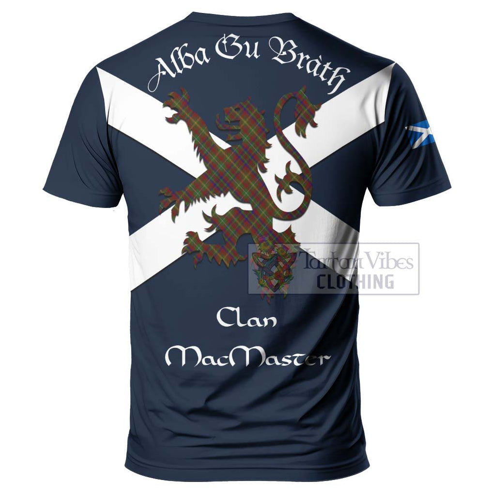 MacMaster (McMaster) Tartan Lion Rampant T-Shirt Proudly Display Your Heritage with Alba Gu Brath and Clan Name - Tartan Vibes Clothing