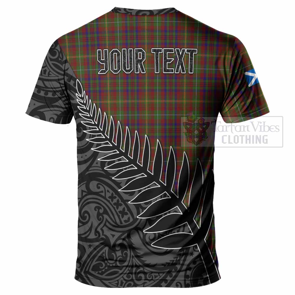 MacMaster (McMaster) Crest Tartan T-Shirt with New Zealand Silver Fern Half Style - Tartan Vibes Clothing