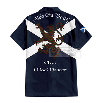 MacMaster (McMaster) Tartan Lion Rampant Hawaiian Shirt Proudly Display Your Heritage with Alba Gu Brath and Clan Name - Tartan Vibes Clothing