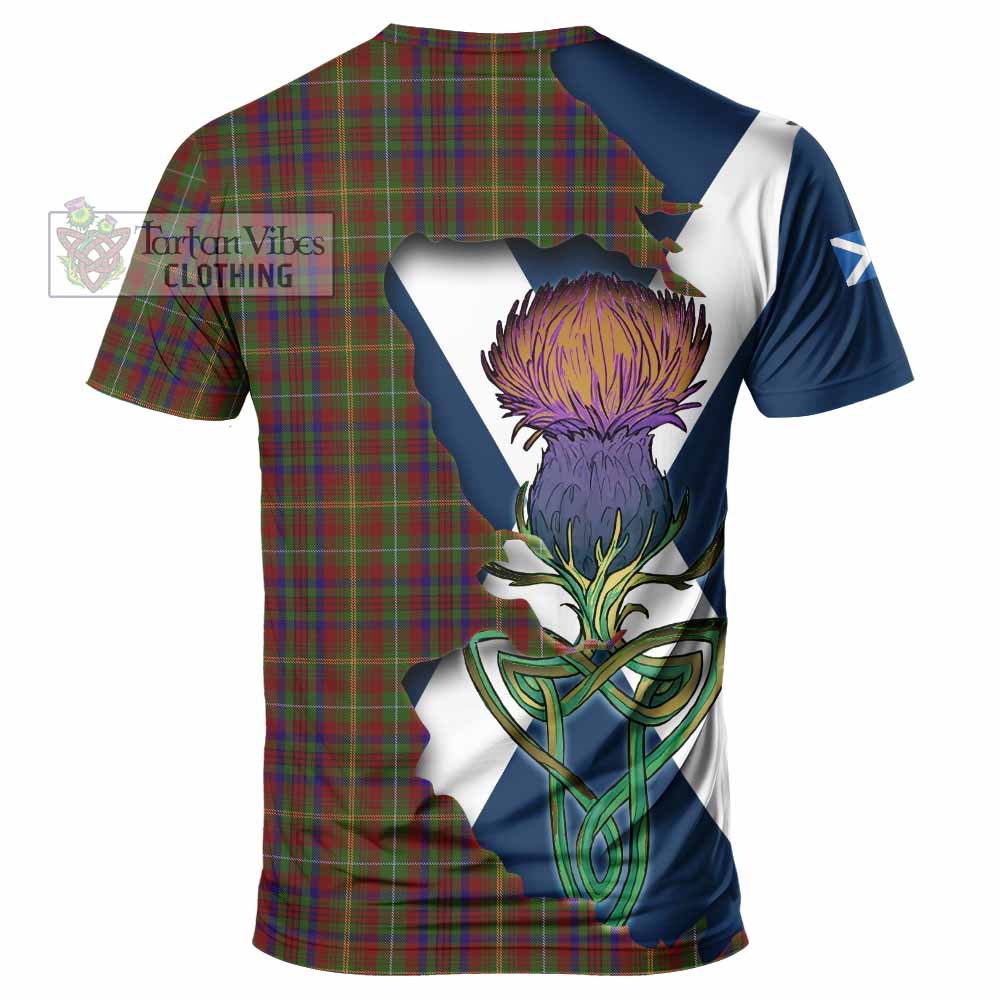 Tartan Vibes Clothing MacMaster (McMaster) Tartan Family Crest T-Shirt Scottish Thistle Celtic Inspired