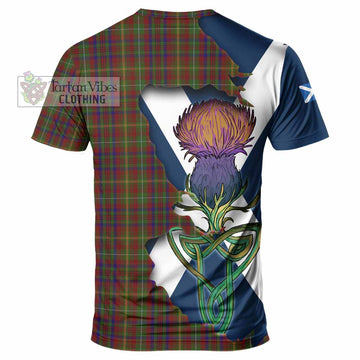 Tartan Vibes Clothing MacMaster (McMaster) Tartan Family Crest T-Shirt Scottish Thistle Celtic Inspired