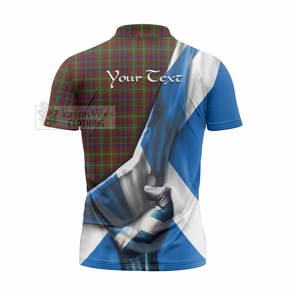 MacMaster (McMaster) Tartan Zipper Polo Shirt with Family Crest Scotland Patriotic Style - Tartan Vibes Clothing