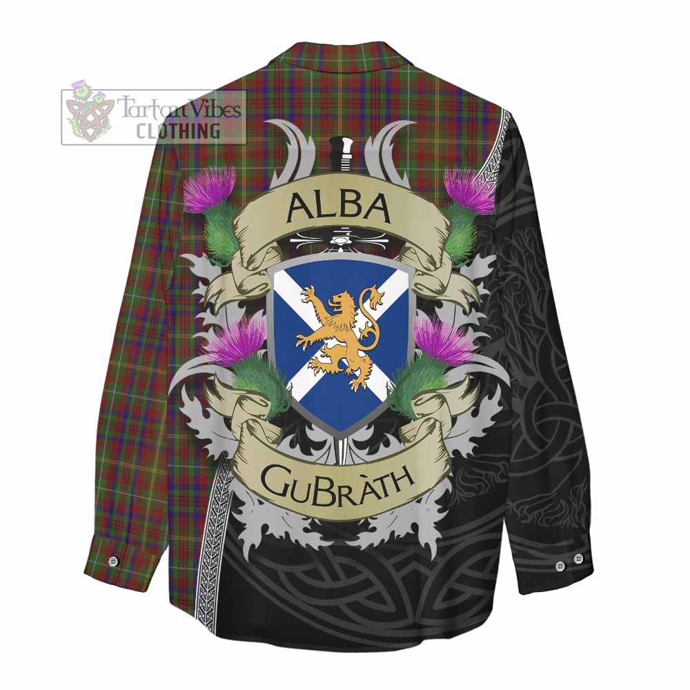 MacMaster (McMaster) Tartan Family Crest Women's Casual Shirt Lion Rampant Royal Thistle Shield Celtic Inspired - Tartan Vibes Clothing