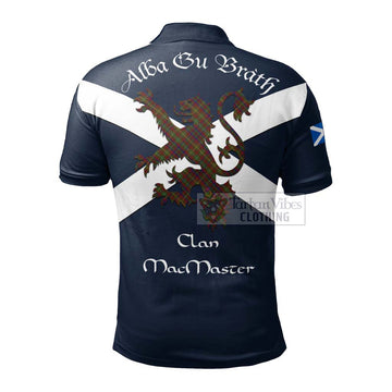 MacMaster (McMaster) Tartan Lion Rampant Polo Shirt Proudly Display Your Heritage with Alba Gu Brath and Clan Name - Tartan Vibes Clothing