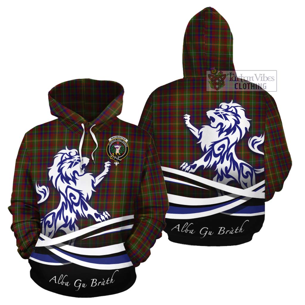MacMaster (McMaster) Tartan Cotton Hoodie with Alba Gu Brath Regal Lion Emblem Zip Hoodie - Tartan Vibes Clothing