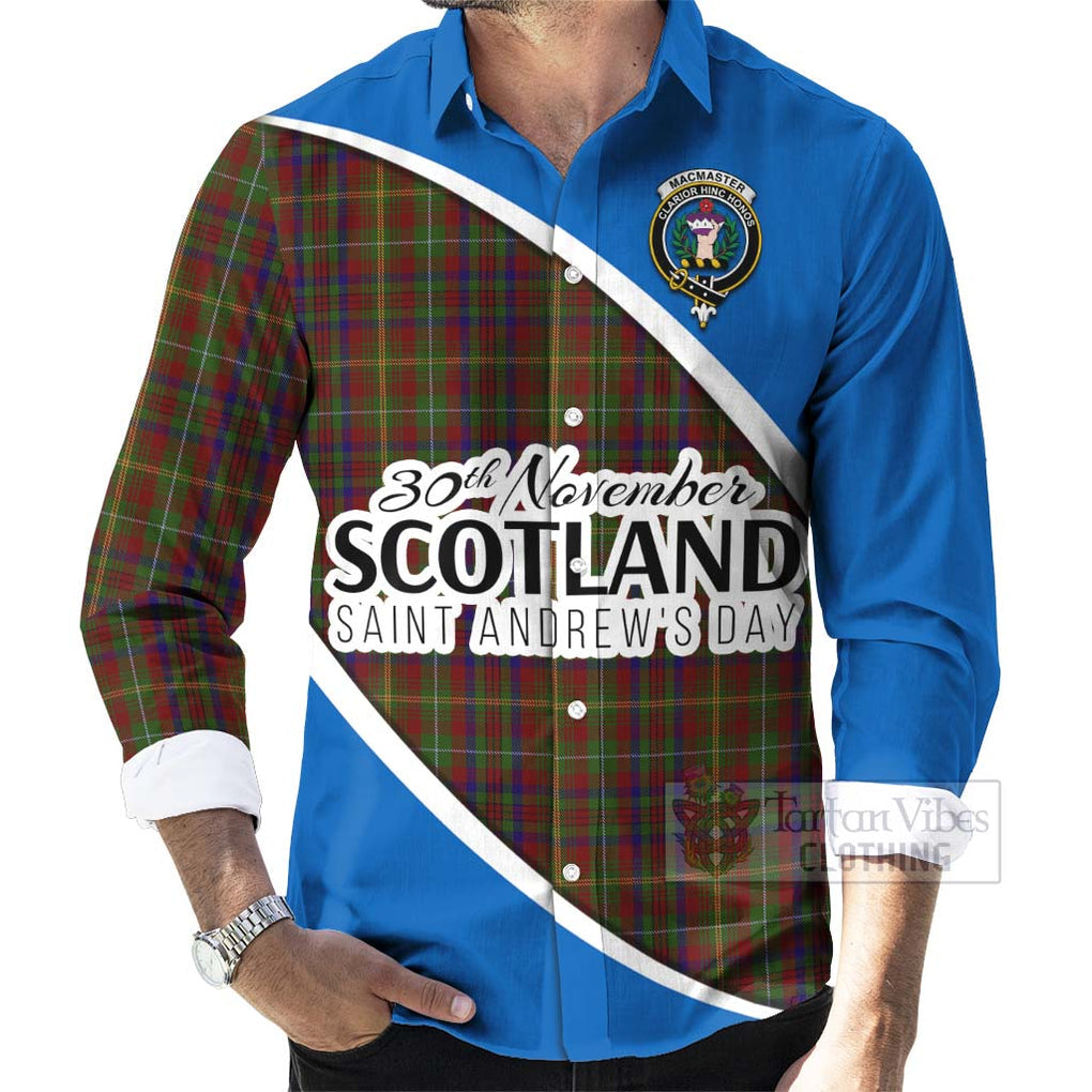 MacMaster (McMaster) Family Crest Tartan Long Sleeve Button Shirt Celebrate Saint Andrew's Day in Style - Tartan Vibes Clothing