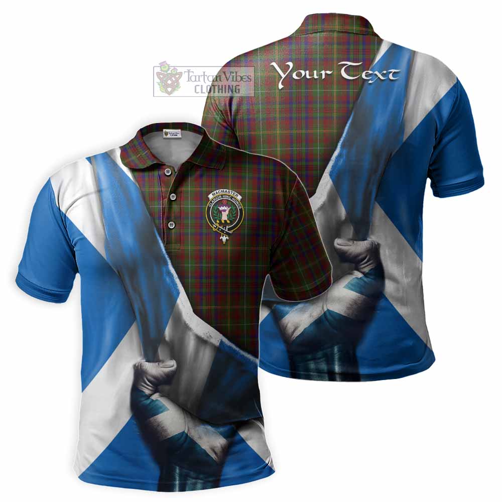 MacMaster (McMaster) Tartan Polo Shirt with Family Crest Scotland Patriotic Style - Tartan Vibes Clothing