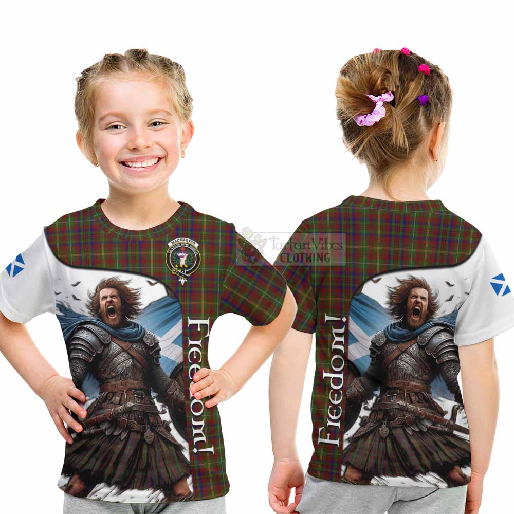 MacMaster (McMaster) Crest Tartan Kid T-Shirt Inspired by the Freedom of Scottish Warrior - Tartan Vibes Clothing